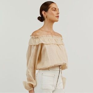 DISSH Iggy Butter Frill Long Sleeve Blouse 10